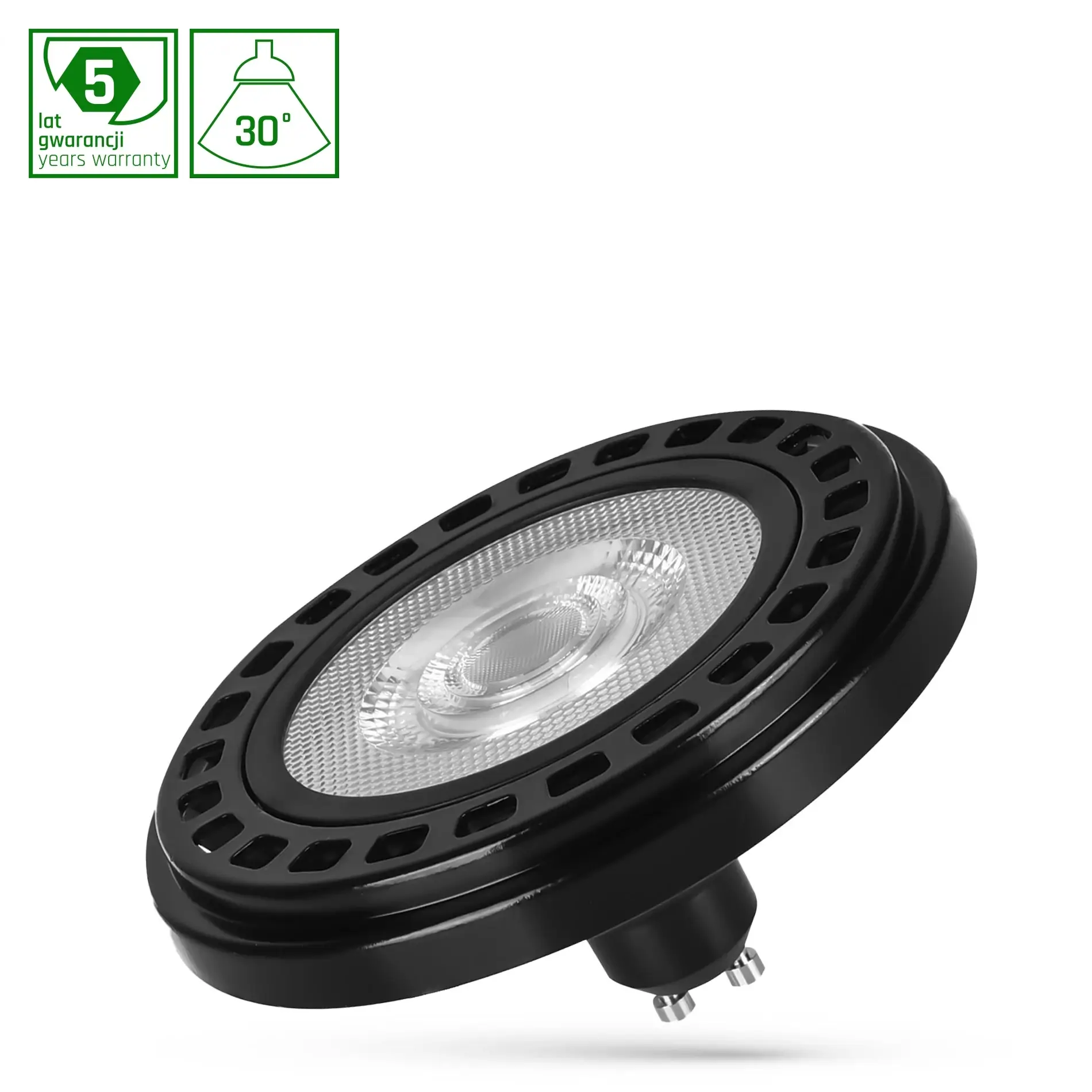 Żarówka LED AR111 GU10 230V 20W COB 30ST WW RA90